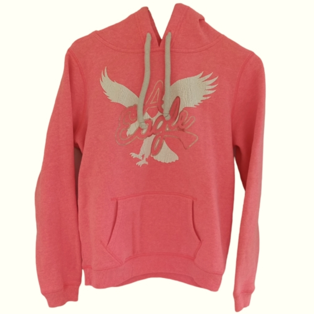 American Eagle Outfitters Women's Pullover Hoodie, Color: Orange, Size: Medium